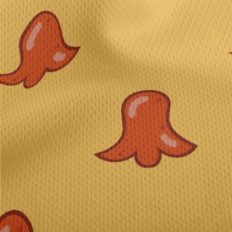 Octopus Shaped Sausage Athletic Mesh Flat Back