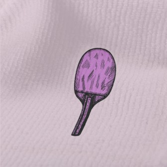 Purple Table Tennis Racket Terry