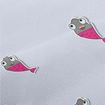 Cartoon Fish Stickers Performance Linen