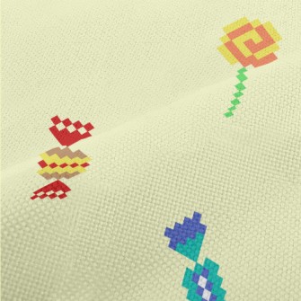 Cartoon Pixel Candy Performance Linen