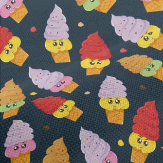 Two-color Cartoon Soft Serve I Performance Linen