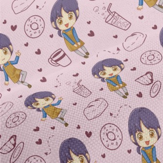Cheerful Cafe Clerk Performance Linen