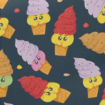 Two-color Cartoon Soft Serve I Twill