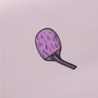 Purple Table Tennis Racket Twill