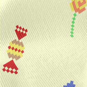 Cartoon Pixel Candy Standard Corduroy
