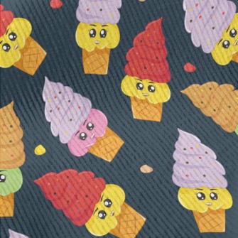 Two-color Cartoon Soft Serve I Standard Corduroy