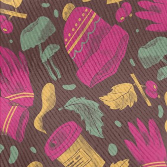 Winter Forest Plants Standard Corduroy