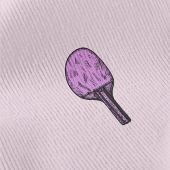 Purple Table Tennis Racket Standard Corduroy