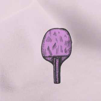 Purple Table Tennis Racket Micro Fleece