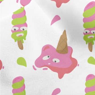 Funny Melted Ice Cream Micro Fleece