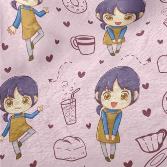 Cheerful Cafe Clerk Minky