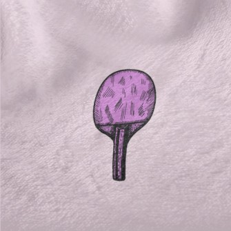 Purple Table Tennis Racket Minky