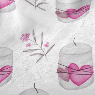 Watercolor Valentine&#39;s Day Minky