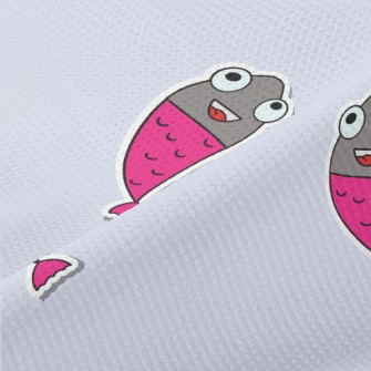Cartoon Fish Stickers Piqué