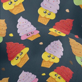 Two-color Cartoon Soft Serve I Lightweight Performance Linen
