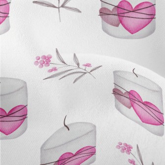 Watercolor Valentine&#39;s Day Lightweight Performance Linen