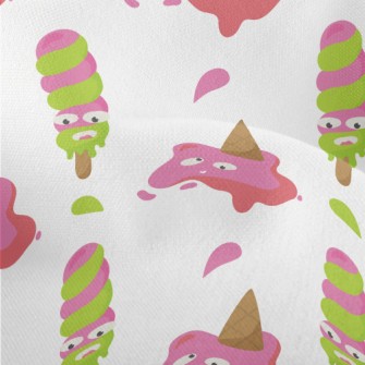 Funny Melted Ice Cream Lightweight Performance Linen