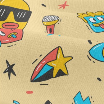 Hand Drawn Party Doodles Modern Jersey