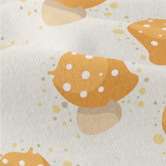 Hand Drawn Yellow Mushrooms Modern Jersey