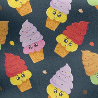 Two-color Cartoon Soft Serve I Jersey Backed Fleece