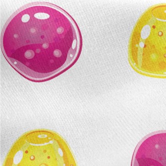 Colorful Jelly Candy Jersey Backed Fleece