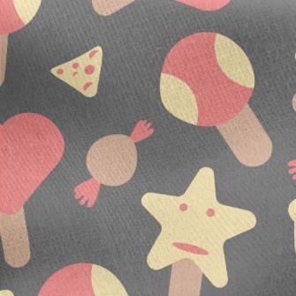 Popsicles And Candies Jersey Backed Fleece