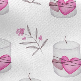 Watercolor Valentine&#39;s Day Jersey Backed Fleece