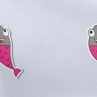 Cartoon Fish Stickers Pongee