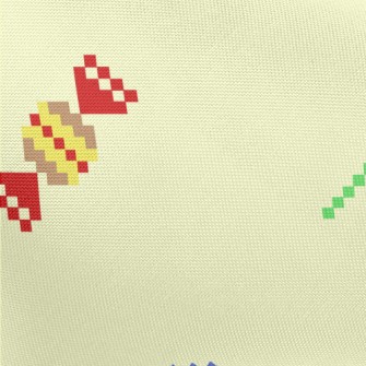Cartoon Pixel Candy Pongee
