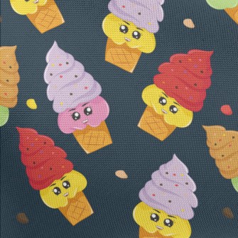 Two-color Cartoon Soft Serve I Pongee