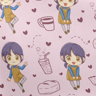 Cheerful Cafe Clerk Pongee