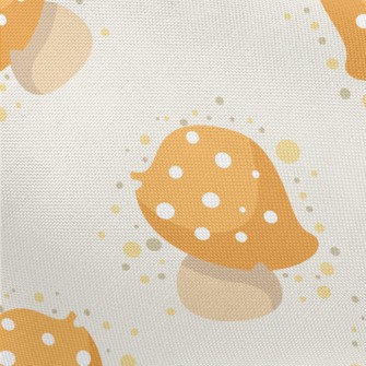 Hand Drawn Yellow Mushrooms Pongee