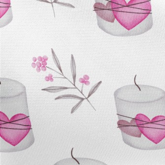 Watercolor Valentine&#39;s Day Pongee