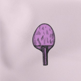 Purple Table Tennis Racket Lightweight Cotton Poplin