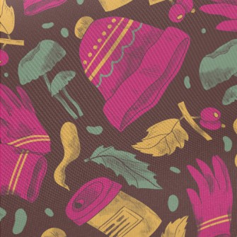 Winter Forest Plants Midweight Cotton Poplin