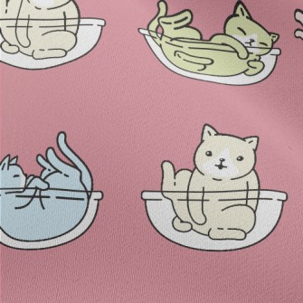 Colorful Playing Cats Chiffon