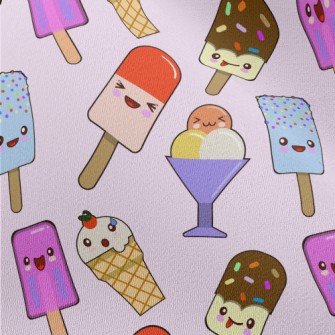 Cartoon Lively Ice Cream Chiffon