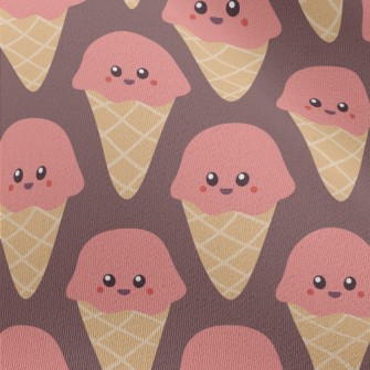 Smiling Strawberry Ice Cream Chiffon