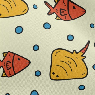 Tropical Fish And Stingrays Chiffon