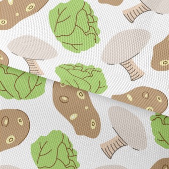 Cabbage, Potato, And Mushroom Waterproof Oxford