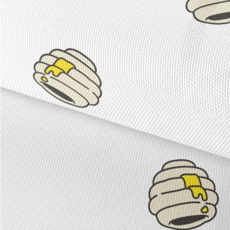 Hand Drawn Cartoon Honeycomb Waterproof Oxford