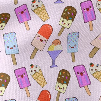 Cartoon Lively Ice Cream Waterproof Canvas
