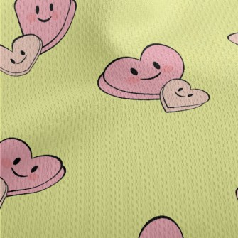 Cartoon Love Box Athletic Mesh Flat Back