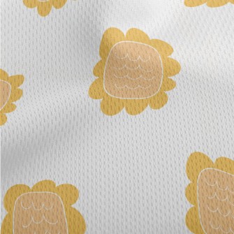 Simple Hand Drawn Sunflower Athletic Mesh Flat Back
