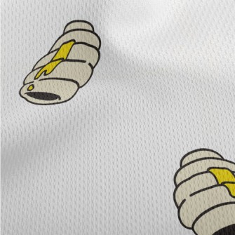 Hand Drawn Cartoon Honeycomb Athletic Mesh Flat Back