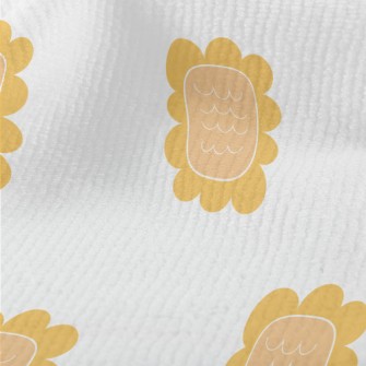 Simple Hand Drawn Sunflower Terry
