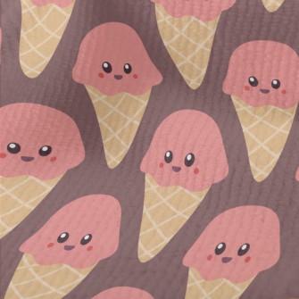 Smiling Strawberry Ice Cream Terry