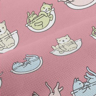 Colorful Playing Cats Performance Linen