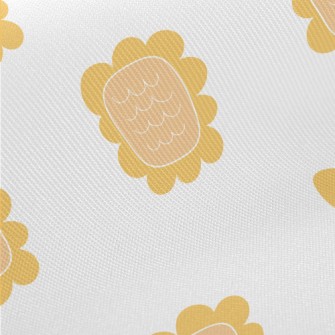 Simple Hand Drawn Sunflower Twill