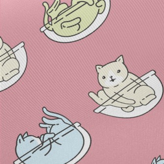 Colorful Playing Cats Twill